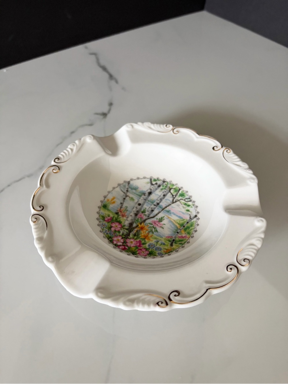 Silver Birch Ashtray by Royal Albert